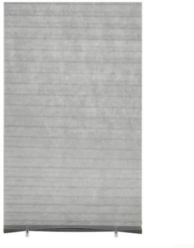 Eawfgtuw PVC Plisseerollos Selbstklebende Vorhänge Sonnenschutz Dekorative Verdunkelung für Balkon Badezimmer Fenster Privatsphäre Lichtkontrolle Leicht Reinigen Ohne Bohren Installation(90 * 180cm)