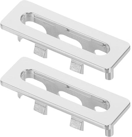 Angoily Lot de 2 couvercles de trop-plein rectangulaires pour lavabo de cuisine - En plastique robuste - Design élégant pour les amateurs