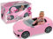 Teorema Giocattoli, Dea Bambola con Auto Cabrio Rosa, Fashion Doll Snodata con Vestiti Eleganti, Macchina Giocattolo con Dettagli Realistici, Set Completo per Bambina 3 anni +