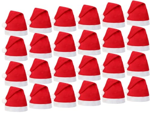 Santa Magix Weihnachtsmütze Nikolausmütze Werbeartikel rot mit Bommel wm-32