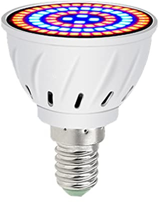 Cultiver l'ampoule 60 LEDS E14 Croissance des plantes Spectre complet Plant Plant Lampe horticole 220V INDOOR POUR PLANTES INDOR