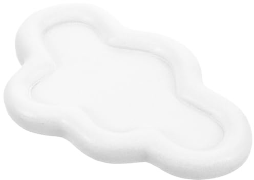 iplusmile Plateau Bijoux Nuage Blanc 4.13X2.76X0.39 Pouces Assiette Rangement Multifonction Pour Bagues Anneaux Et Bijoux Plateau Décoratif Élégant Pour Bureau Coiffeuse