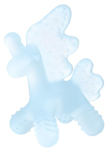 HECCEI Beißring Baby, Silikon Beißspielzeug Zahnungshilfe BPA-frei Greifling Beissring für Babys Kauspielzeug Teething Toys ab 3 Monaten+ Mädchen Junge Geschenk (Seemist)