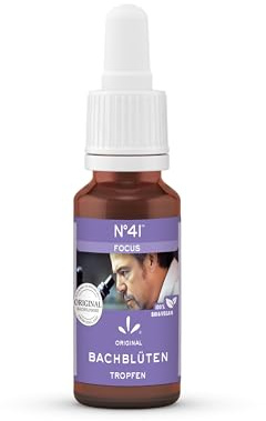 Lemon Pharma Bio Bachblüten Tropfen N°41 Focus – Natürliche Unterstützung für Konzentration, Klarheit und gedankliche Ordnung – vegan, 20 ml