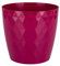 Home Garden Ornaments Plant Pots Indoor, Indoor Plant Pot - Decorative Plastic Flower Pots with Glossy Crystal Surface (Diameter: 18cm, Colour: Pink)