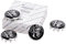 Alfa Romeo Radnabendeckel Logo Schwarz-Weiß 4er Set für Giulia, Stelvio OE 71808019