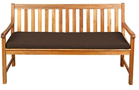 Gutekissen® Sitzkissen für Bank, Gartenschaukeln, Sitz, glatt. FK5 (160x40x5, Braun)