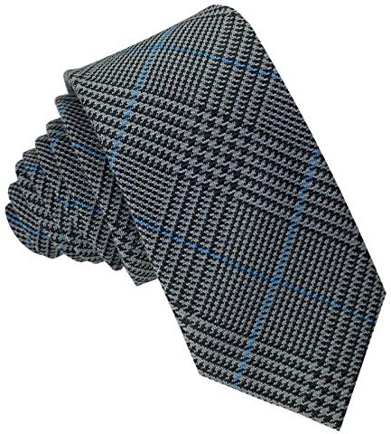 GASSANI 6Cm Schmale Skinny Vintage Tweed Woll-Krawatte Kariert, 8 Farben
