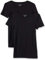 Amazon Essentials Women's Slim-Fit Short-Sleeve Crewneck T-Shirt, Pack of 2, Black, M
