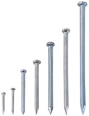 Ganchos de acero grueso para tuberías fijos de acero para clavos de cemento, 10 cm, 100 mm (0,2 kg)