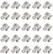 EYPINS 50x Nutenstein M6, T-Muttern Aluminiumprofil Aluprofil Steckverbindersatz der Serie 3030 M6 NUT-Schieberkit mit Gewinde, Unterlegscheibe Kohlenstoffstahl, Europäischer Standard Nut