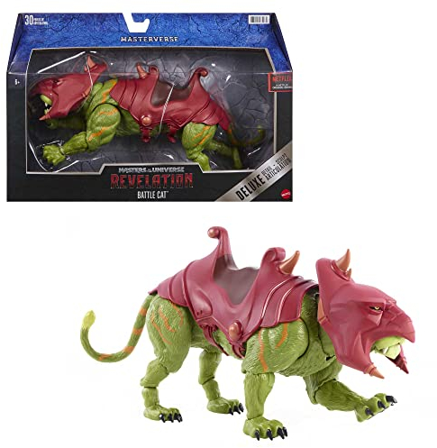 Masters of the Universe GYV18 - Masterverse Battle Cat, ca. 35 cm große MOTU Actionfigur zum Spielen und Sammeln, für Kinder ab 6 Jahren und Sammler jeden Alters