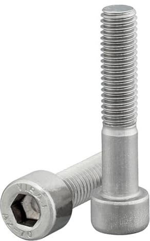 DSM – Zylinderschrauben M5 x 70 mm DIN 912 – Innensechskant ISK – 10 Stück | Edelstahl A2 rostfreie Schrauben – Teilgewinde [TrueSpec Präzision] Zylinderkopfschrauben Inbusschrauben