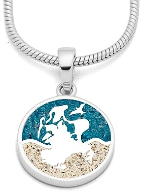 DUR Schmuck: AnhängerRügen der Rügenschmuck mit Strandsand und Steinsand P3821
