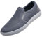konhill Hombres Slip On Zapatos Entrenadores - Casual Transpirable Cómodo Malla Caminar Zapatos Vestido Sneaker Mocasines EU 42 Gris Oscuro