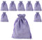 Tomedeks 20PCS Schmuckbeutel Sackleinenbeutel Kordelzug Kordelzug Beutelbeutel, Bankett Geschenk Schmucktasche 7 * 9CM (Purple)