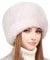 Futrzane Modern Kosakenmütze - Fellmütze Damen - Winter Russische Mütze Pelz (M, Grau Lang Modern)