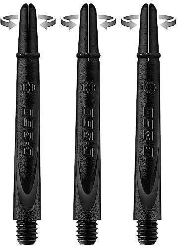 Harrows Darts Technology Carbon 360 Shafts, Rotating Carbon top von Thor-Sports (medium, Black)