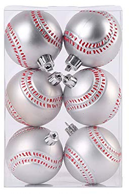 Weihnachtsbaumschmuck 6cm Weihnachtskugel Fußball Baseball Fußball Basketball Halloween Dekorationen 124