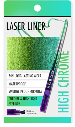 BEPHOLAN Chamäleon Metallic Eyeliner – Farbwechselnde Farben, Glitzer, wasserfest, 24 Stunden lang anhaltender Eyeliner-Stift (Wild Oasis)