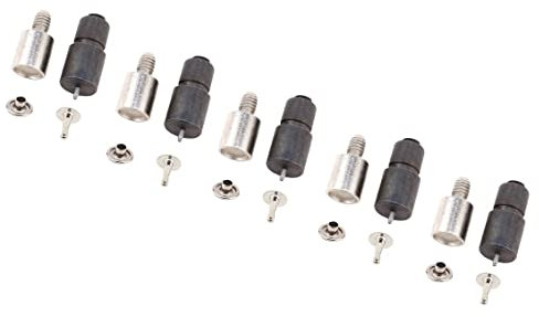 Single Cap Rivets Die 5 Sets - 5mm, 6mm, 7mm, 9mm, 11mm Single Cap Rivets Setter Setting Tool Die for Manual Hand Press Machine