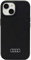 Audi Silicone Case Hülle für iPhone 15 6.1 Schwarz hardcase AU-LSRIP15-Q3/D1-BK