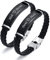 Partner Armbänder gravur Herren Damen - Verstellbare Lederarmbänder für Männer Frauen Geschenk für Geburtstag Abschlussfeier Freundschaftsarmband Personalisierte Armbänder für Paare und Bester Freund
