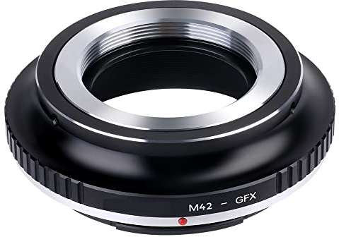 SSIMOO Adapterring for Kameraobjektivhalterung, for M42-Objektive an for Fuji GFX-Objektivhalterungskameras Adapter M42-GFX