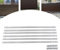 GCIUEMMH Stainless Steel Sliding Barn Door Hardware Track Kit - 6 Pack Sliding Door Gear Track 6X100CM Long Sliding Barn Wood Door Hardware Track Kit Track System for Most Sliding Door Motors