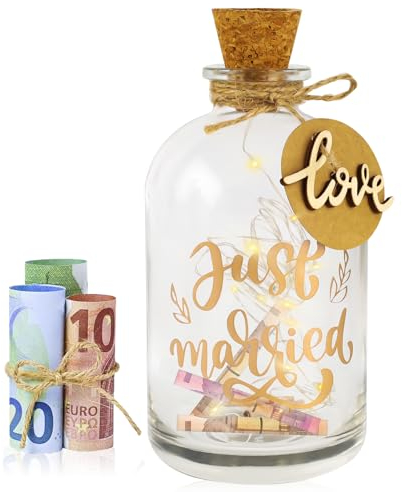 Taekooki Bouteille Lumineuse à LED pour Mariage, Bouteille Lumineuse à LED avec Dicton - Belle Bouteille Lumineuse, Cadeaux de Mariage, Bouteille Lumineuse pour Jeunes Mariés et Jeunes