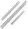 3 Stück Edelstahl Lineal 15/20/30 cm Lineal Silber Metall Lineal Set Millimeter Lineal mit Zoll und Zentimetern Skala Präzisionsmess Metalllineal Messwerkzeug für Schule Büro Zuhause