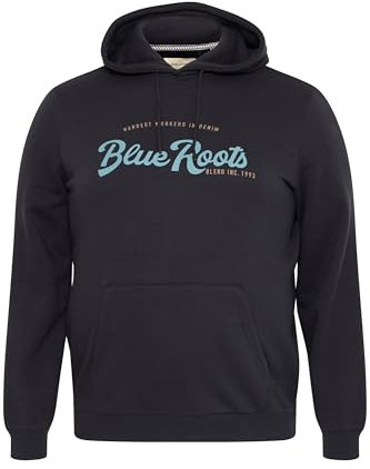 Blend BHBSweatshirt Herren Kapuzenpullover, 4XL, Black (194007)