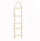 AKSXU Miniature Ladder, 4.5 x 18 cm Gnome Door Accessory, 1:12 Scale Christmas Decoration, Beige Rope Ladder, Rustic Style