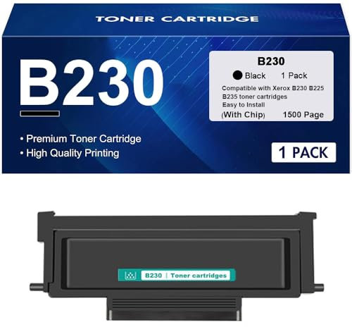 PAESCOY B230/B225/B235 Tonerkartusche Mit Chip, 0006R04399 006R04400 006R04401 Tonerkartusche Ersatz Für Xerox B230 B225 B235 Drucker,Black-1500 Page