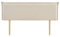 IDIMEX Kopfteil VINCEL mit Holzbeinen 160 cm in Beige – Hochwertiger Stoffbezug für Doppelbetten, Elegante Optik, massives Holzgestell