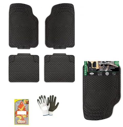 KOMPATIBEL MIT JDM Set MIT 4 AUTOMATTEN, PVC-Teppich, rutschfest, RÜCKENFORMBAR, MIT VORSCHNITT. VORDERSEITE: 69X45, RÜCKSEITE: 42X45