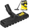 Bocchetta di aspirazione a secco per Karcher WD4, WD5, WD6, Ugello universale da 35 mm umido/secco, Bocchetta di Ricambio per Aspirapolvere a Secco Karcher(giallo 35 mm)