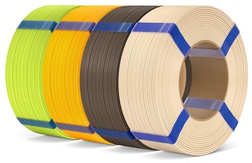 ELEGOO PLA Basic Refill Filament Bundle 1.75mm 4KG | Mehrfarbig 3D Druck Filament ohne Spule, hohe Durchmessergenauigkeit, passend für die meisten wiederverwendbaren Spulen