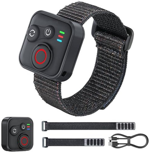 Control remoto Bluetooth para Insta360 X5/X4/X3/ACE PRO/ACE PRO 2/GO3/GO3S Cámara, control remoto inalámbrico de 50M rango con pulsera, batería de 96 horas de duración