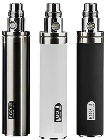 Ego II 2200mah Battery, Edition 510, Rechargeable, Only Device no nicotine, no tobacco (Silver)