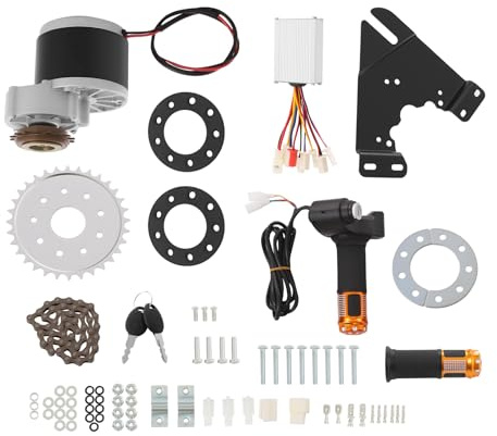 Motor Kit Elektromotor 24 V 350 W Elektro Motor mit Steuerung und Griffe mit LED-Anzeige, Fahrrad-Umrüstset für die Umrüstung von Fahrrädern auf E-Bike-Antrieb