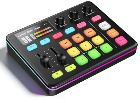 G1 Neo Audio Mixer, Gaming Audio Mixer, RGB Soundkarte