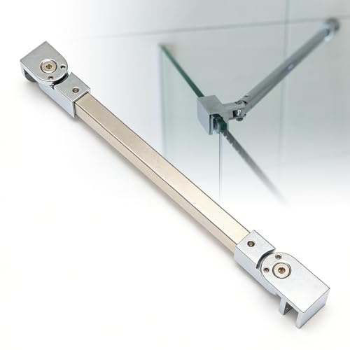 PRITOK Stainless Steel Shower Screen Support: 40cm Bar Waterproof Silent Universal Telescopic Support Bar, Adjustable Frameless Shower Door Support Bar for Bathroom Shower Screen or Partition
