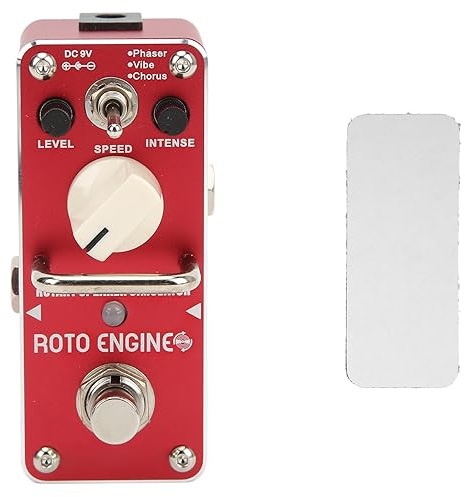 Mavaol Rotary Speaker Simulator Pedal Metal Red Gitarren Effektpedale mit 3 Effektmodi