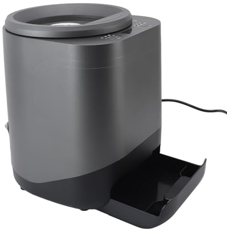 Fdit Composteur électrique de Cuisine 2,5 L, Inodore, Faible Bruit, Traitement écologique des Déchets Alimentaires avec Filtre à Carbone pour Engrais de Jardin, Compost Organique (Prise UE 220V)