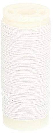 Gründl Elastic-Nähfaden, 20 Meter Spule, weiß,