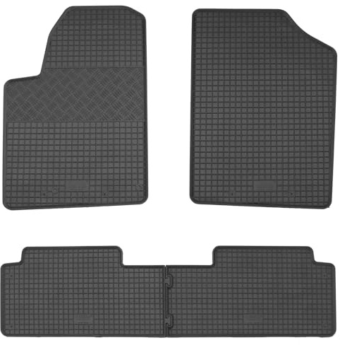 AD Tuning Gummifußmatten Set 4-teilig für Citroen Berlingo (4/1999-2007) | für Peugeot Partner (1999-) - Passgenau, Allwetter-Automatten, wasserdicht, rutschfest, pflegeleicht, robust, langlebig