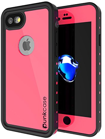 PunkCase iphone 8 Waterproof Case Studstar Series Slim Fit Ip68 Shockproof Dirtproof Snowproof Universal Armor Cover For Apple iphone 7 8 Pink