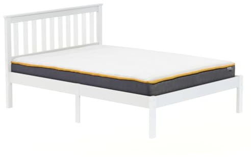 Birlea Denver Low End Bed, Wood, White, Double