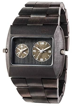 WeWOOD Herren Analog Quarz Uhr mit Holz Armband WW02013